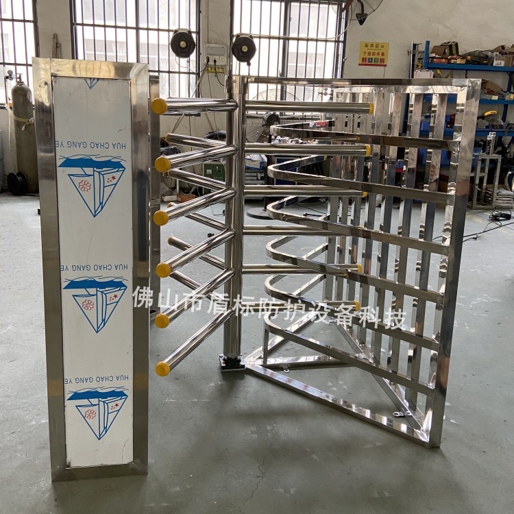 现货矩形半高旋转单项门 不锈钢单项导流闸门  单向入口旋转道闸