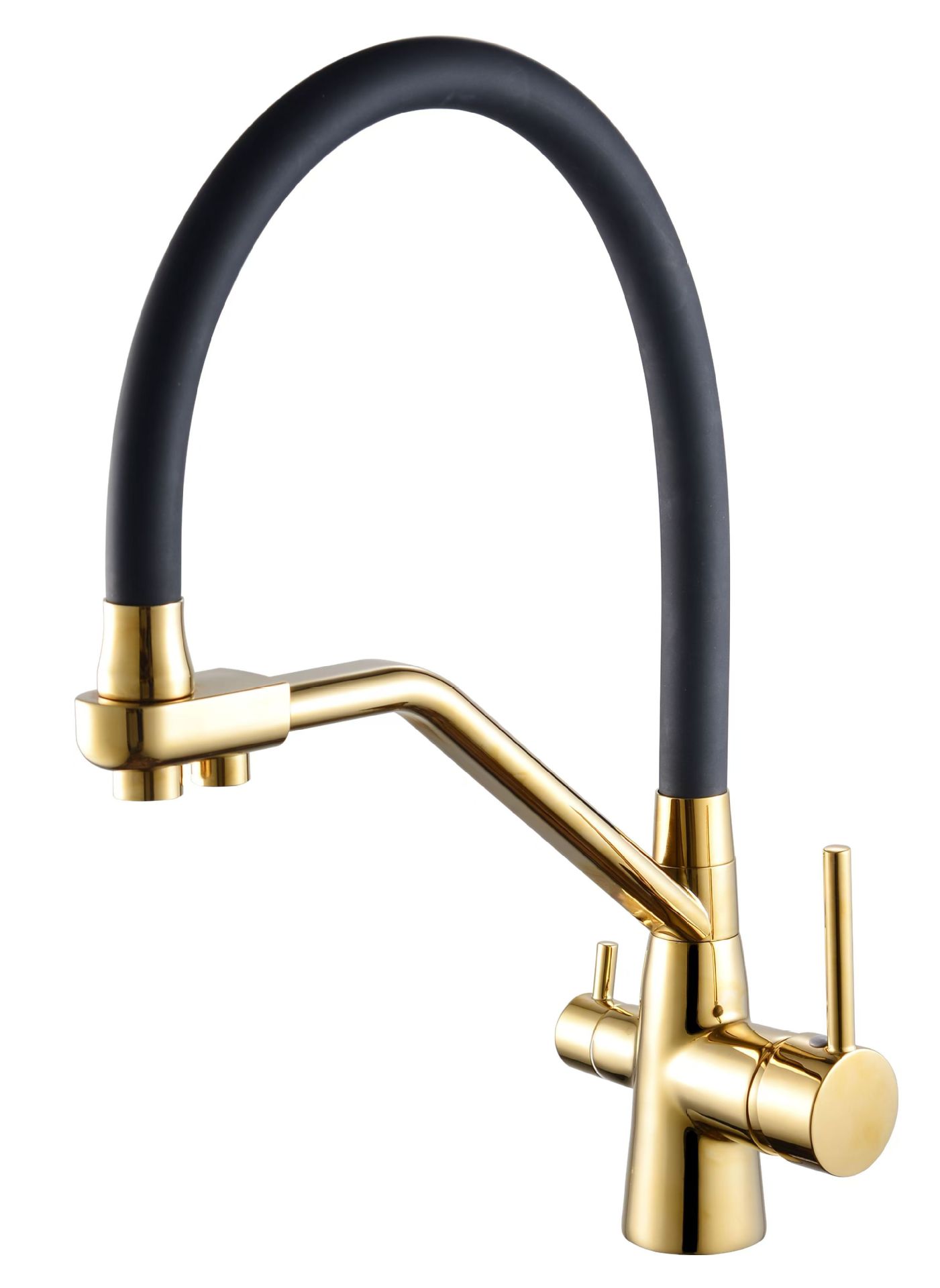 Cross-border three-in-one all-copper kitchen cold and hot dual-mode water purifier faucet gun gray direct drinking sink vegetable basin faucet undefined