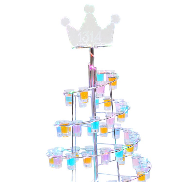 Zuoshang Bullet portavasos 1314 espiral poroso creativo bar suministros playa taza estante colorido cóctel