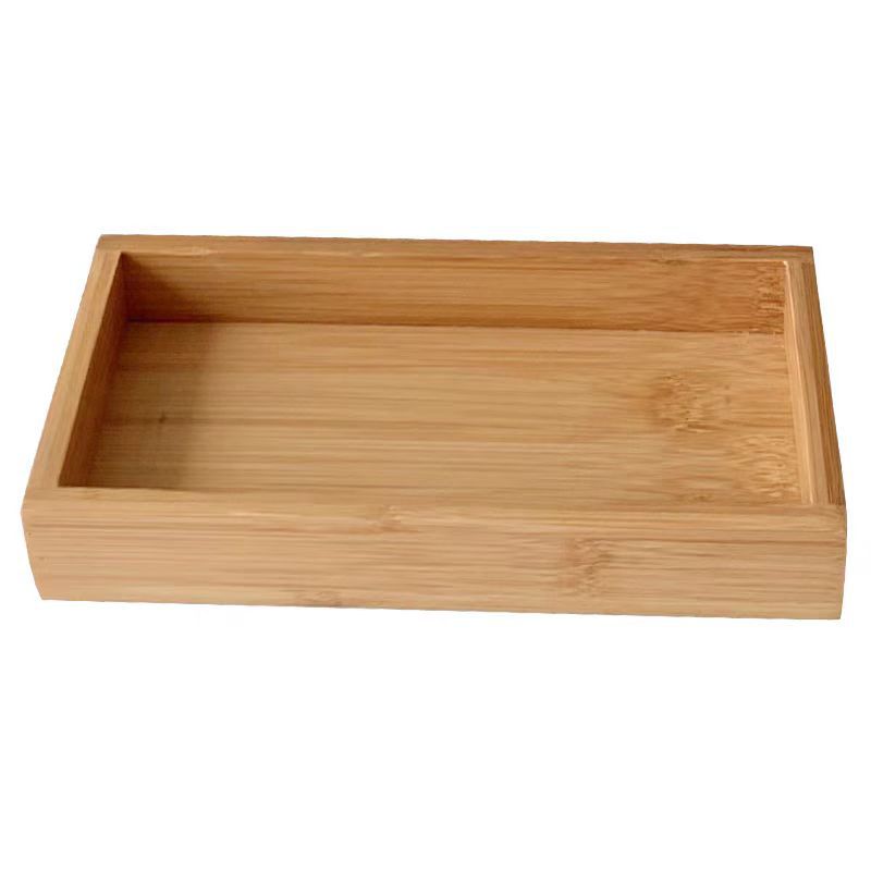Bandeja de té de bambú y madera, bandeja rectangular, uso doméstico comercial, taza de té, taza de agua japonesa de bambú, almacenamiento simple
