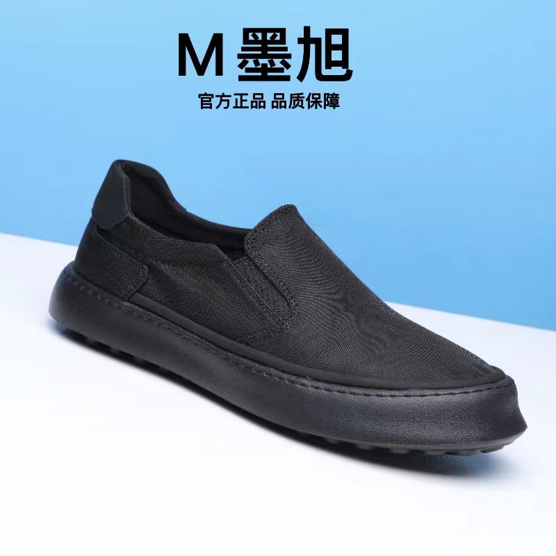 1258 New Ice Silk Lycra Technology Cloth Casual Slip-on Soft Bottom Soft Top Men's Shoes High Quality Fashionable All-match