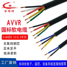 廠家直銷榮纜國標純銅芯AVVR2-40芯0.12-0.3平方信號護套電源電線