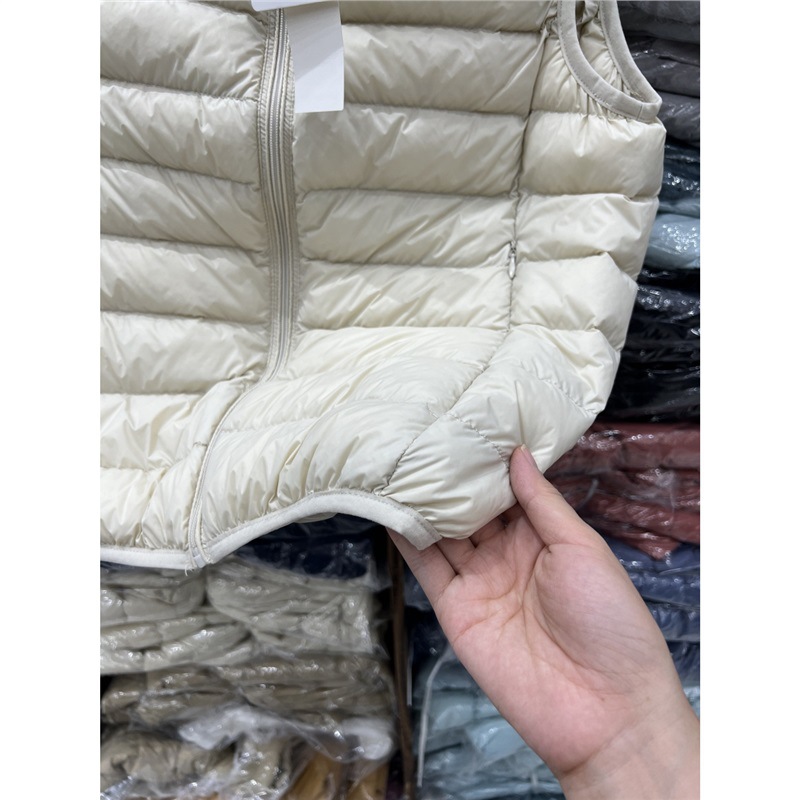 Youjia2025 otoño y invierno chaqueta de pluma ligera de caballo corto 90 chaleco blanco pluma de pluma de tamaño grande ocio versátil