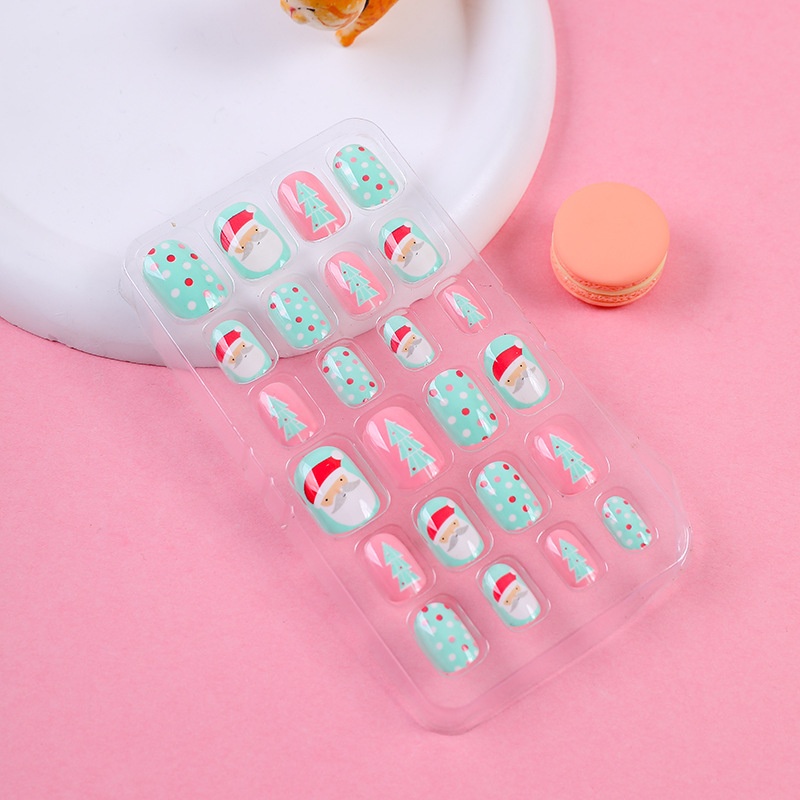 Parche de uñas para niños Pieza de uñas de dibujos animados para niñas Pieza de uñas para niños Pieza de uñas adhesiva para niños Fábrica en stock al por mayor