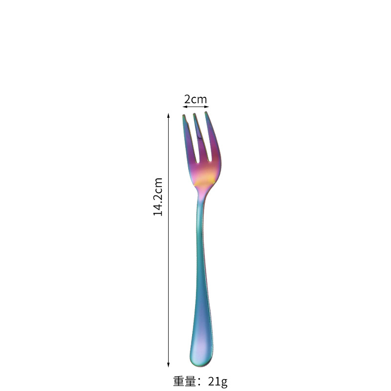 Tenedor de té de color mágico