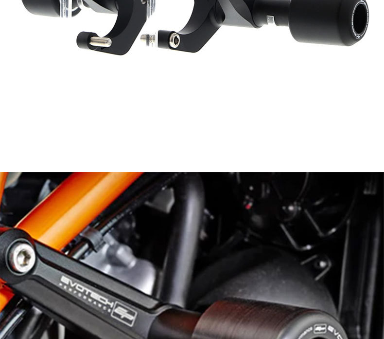 Suitable for Ktm 1290 R Super Duke Modified Engine Anti-Fall Ball Rubber Engine Protection Bumper