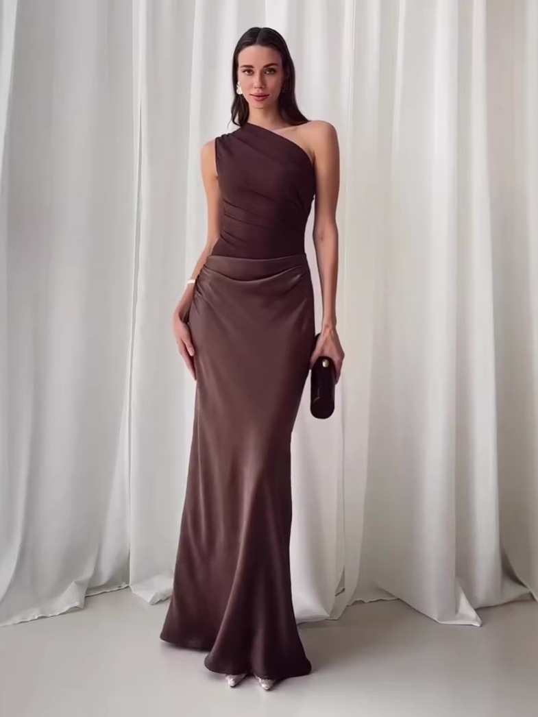 solid sexy design dress sleevless