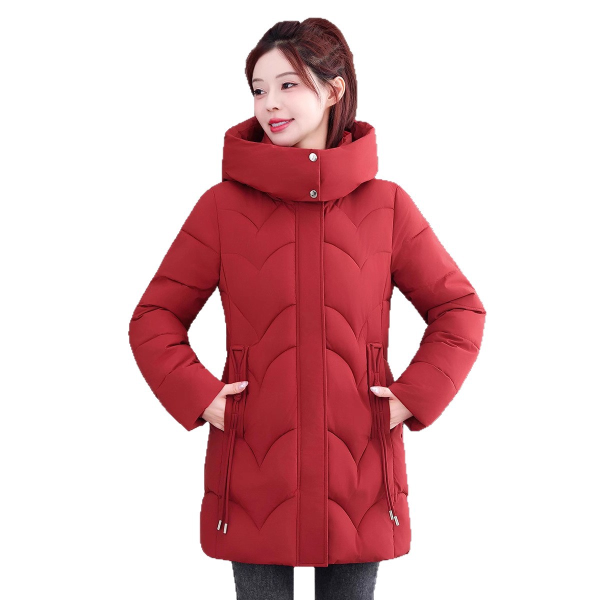 2025 invierno nuevo estilo coreano de alta calidad suelta chaqueta de algodón pequeño