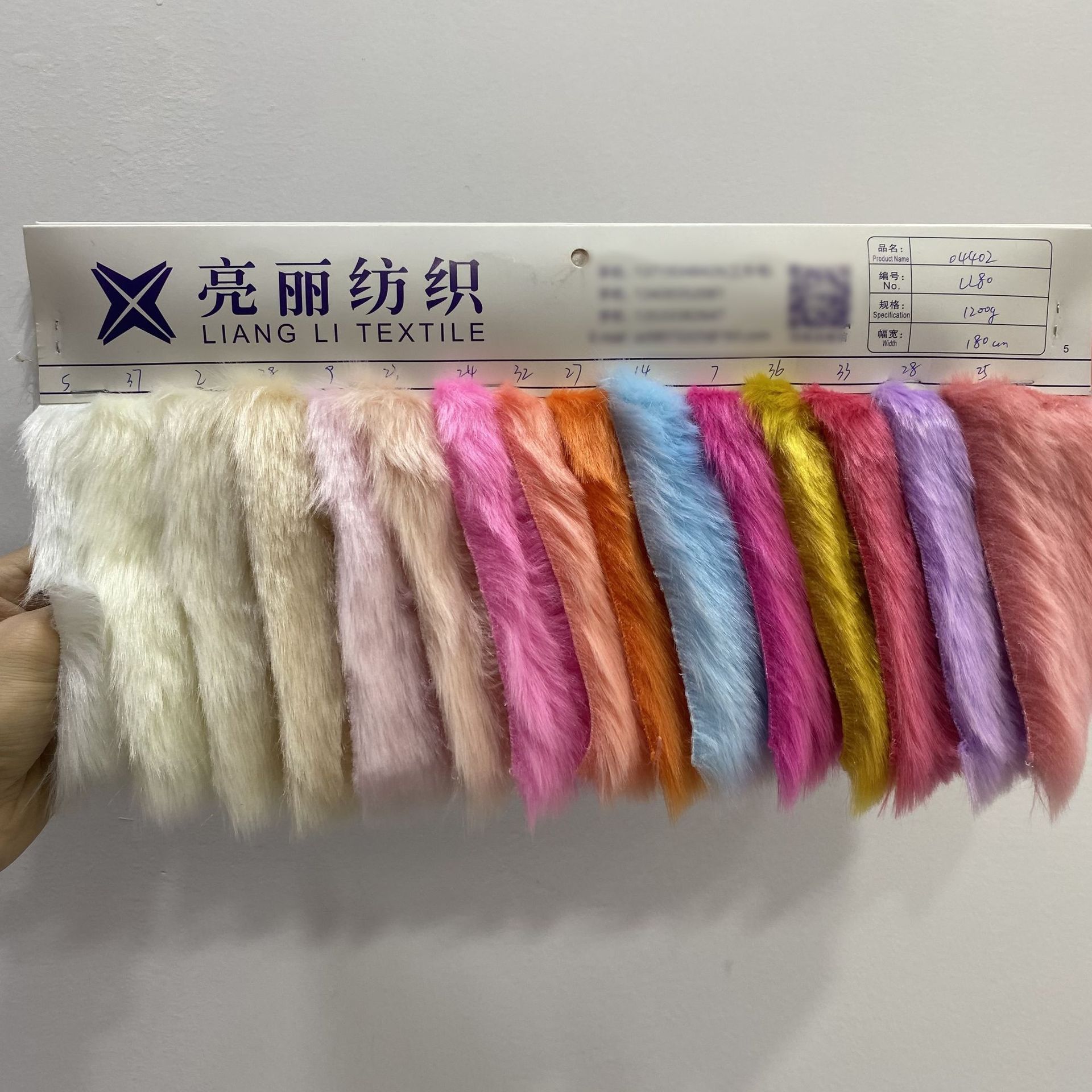 2CM conejo 20 pelo de zorro imitación de pelo de zorro 1,8 m de ancho de pelo de conejo 1200G tela de peluche de piel artificial