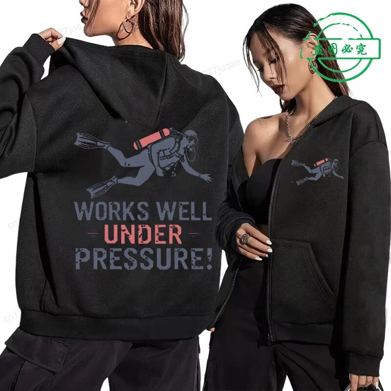 Purchasing Products: Women's Zip-Up Hoodies, Scuba Diving Design Sweatshirts, Zip-Up Sweatshirts, Women's Sports Wear