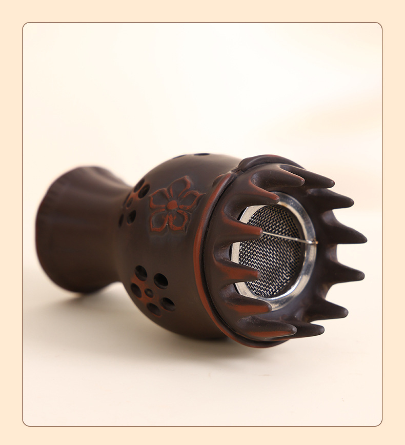 Red Bian Stone Head Therapy Moxibustion Comb Tool for Scalp Massage and Meridian Care Home Use preparation