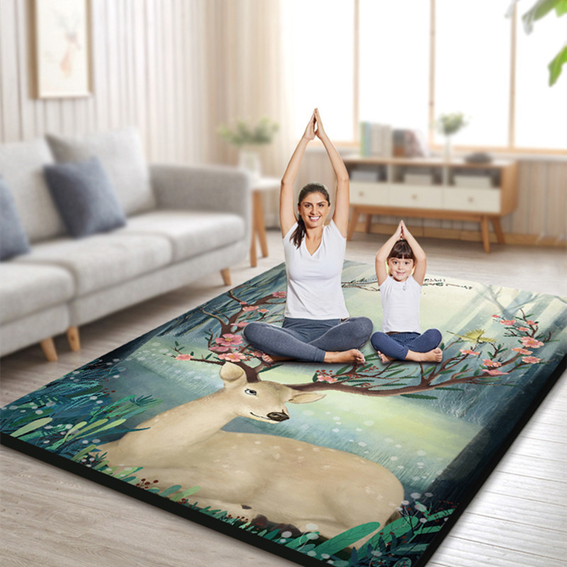 In Stock Quick-hair Extra-large Thickened Double Yoga Mat Soundproof Non-slip Children's Ballet Dance Parent-child Home Rope Skipping Mat In Stock Quick-hair Extra-large Thickened Double Yoga Mat Soundproof Non-slip Children's Ballet Dance Parent-child Home Rope Skipping Mat