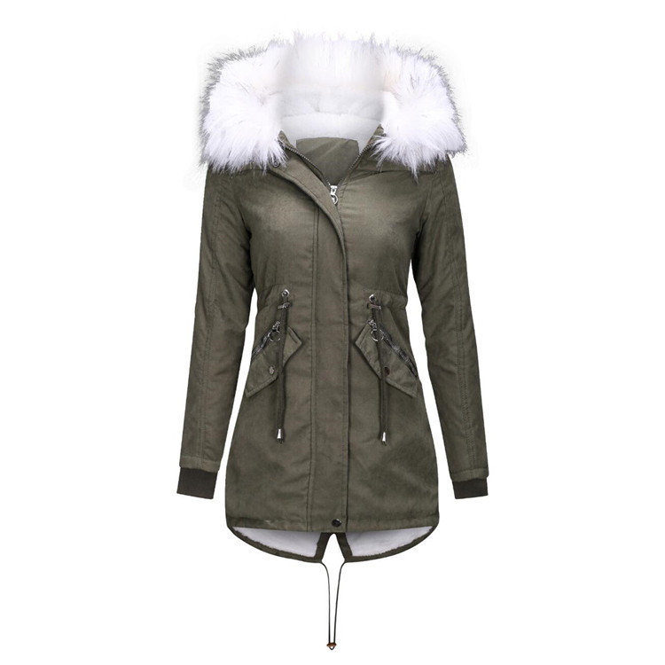 Women's Mid-length Cotton Coat For Women Winter Style_voghion.com