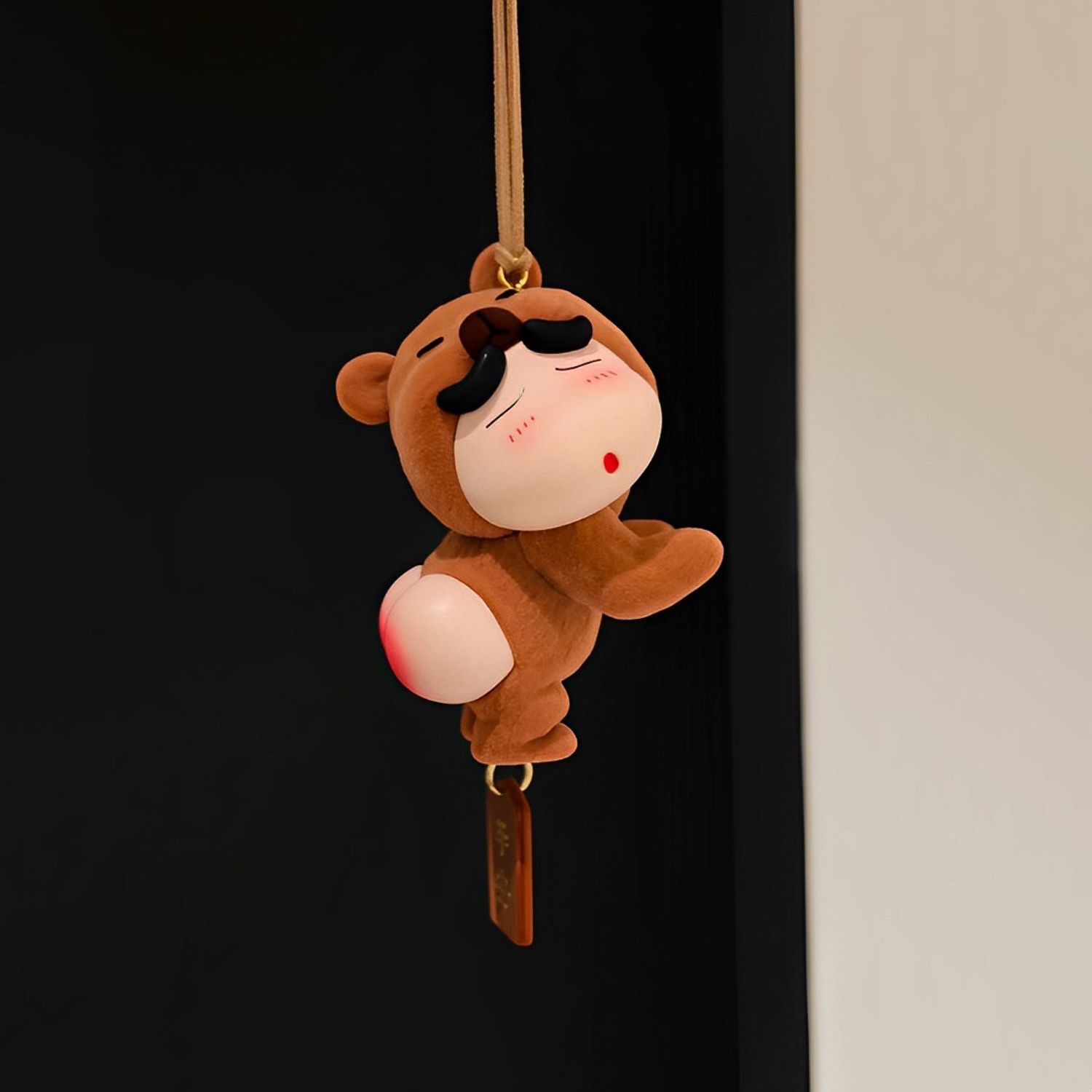 Crayon Shin-Chan Butt Bear Angel Shin-Chan with Wings Car Hanging Rearview Mirror Car Pendant Doll 2025 New Style