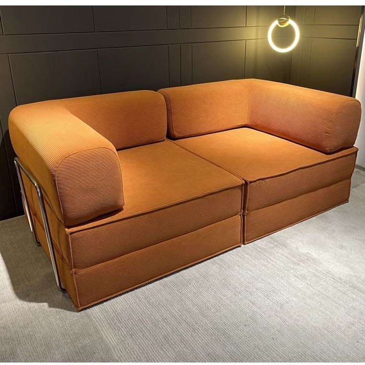 2025 New Model Modular Sofa Bed Living Room Wabi-Sabi Style Removable and Washable Compression Integrated Folding Dual-Purpose Teddy Sofa