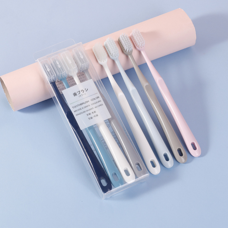 Explosive money Japanese Macaroon toothbrush Fur 4 adult household Morandi toothbrush Manufactor wholesale OEM