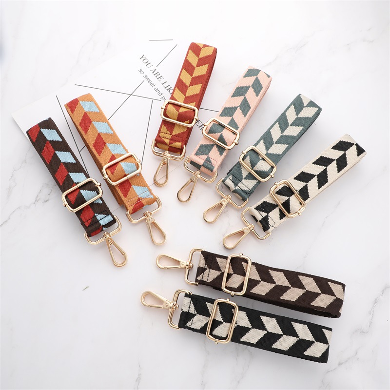 Polyester Plaid Bag Strap display picture 1