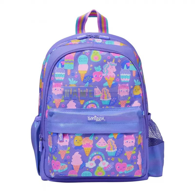 Australia Smiggle caricatura mochila de tamaño medio jardín de infantes mochila de hombro 3D con sombrero de caricatura