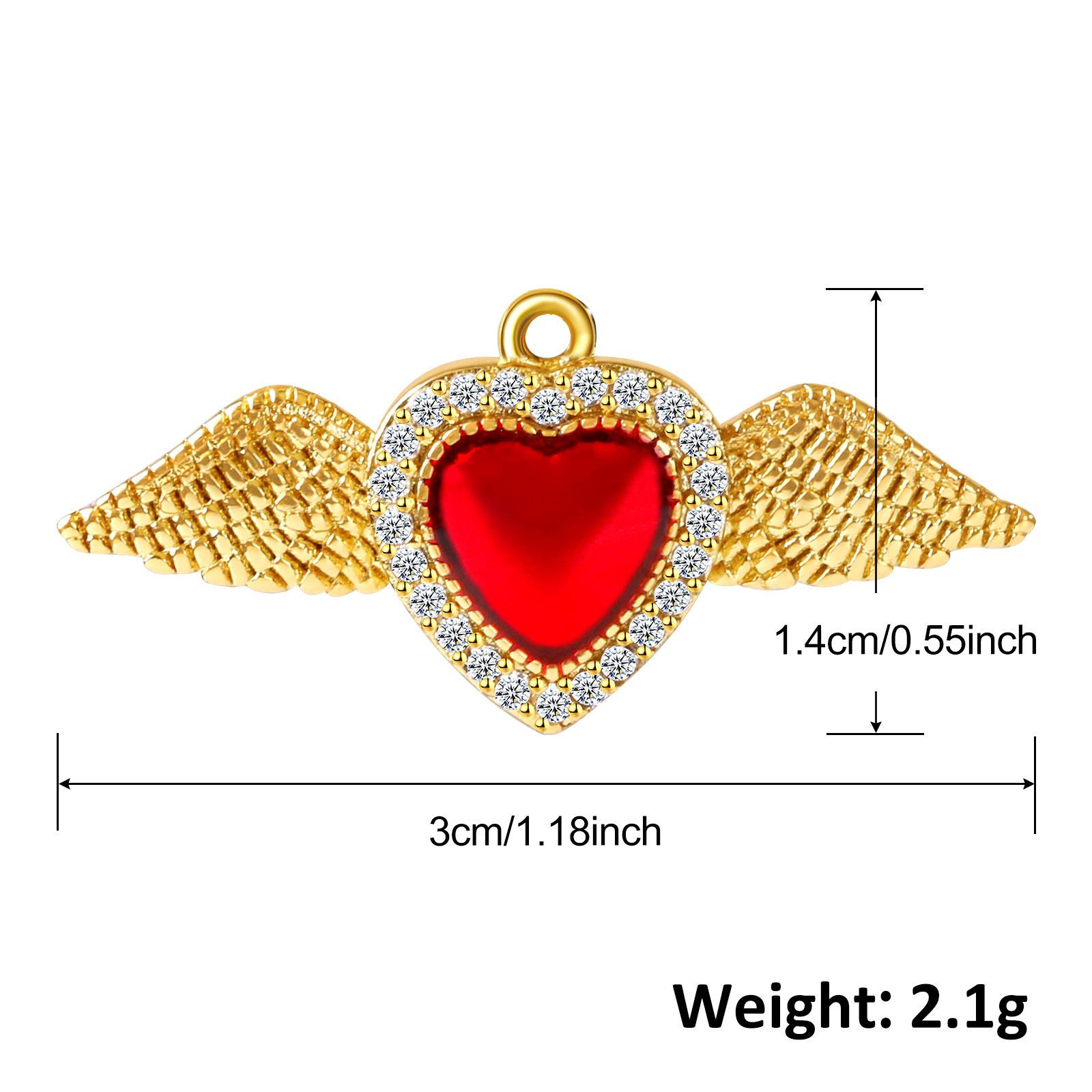 6g Weight Pendant Jewelry Making Type 15*28mm, 20*17mm, 30*14mm Jewelry Making Size Gold Plated Plating Material Gem Inlay Material DIY Jewelry Accessories Classification 1 Piece Quantity Copper Material Cross, Heart Shape, Wings Pattern Polished Finish Inlay Design Retro Style 1 Piece 15*28mm 20*17mm 30*14mm Copper Gem Gold Plated Cross Heart Shape Wings Polished Pendant 7