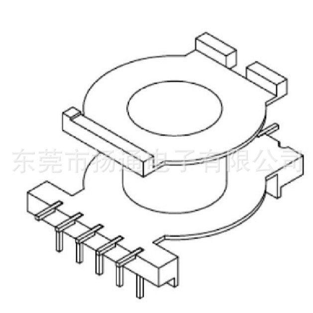 POT4025电源骨架POT4025变压器骨架立式5+0针L脚变压器速卖通电子