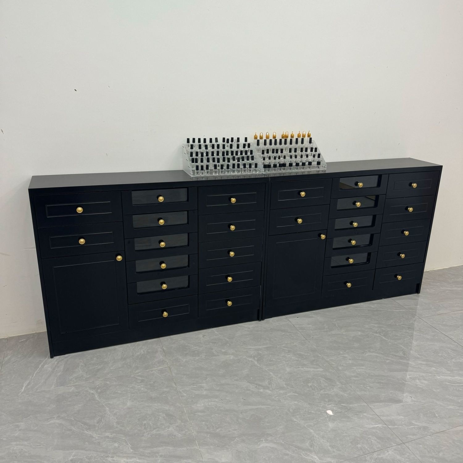 Stand for manicure, nail polish, storage system