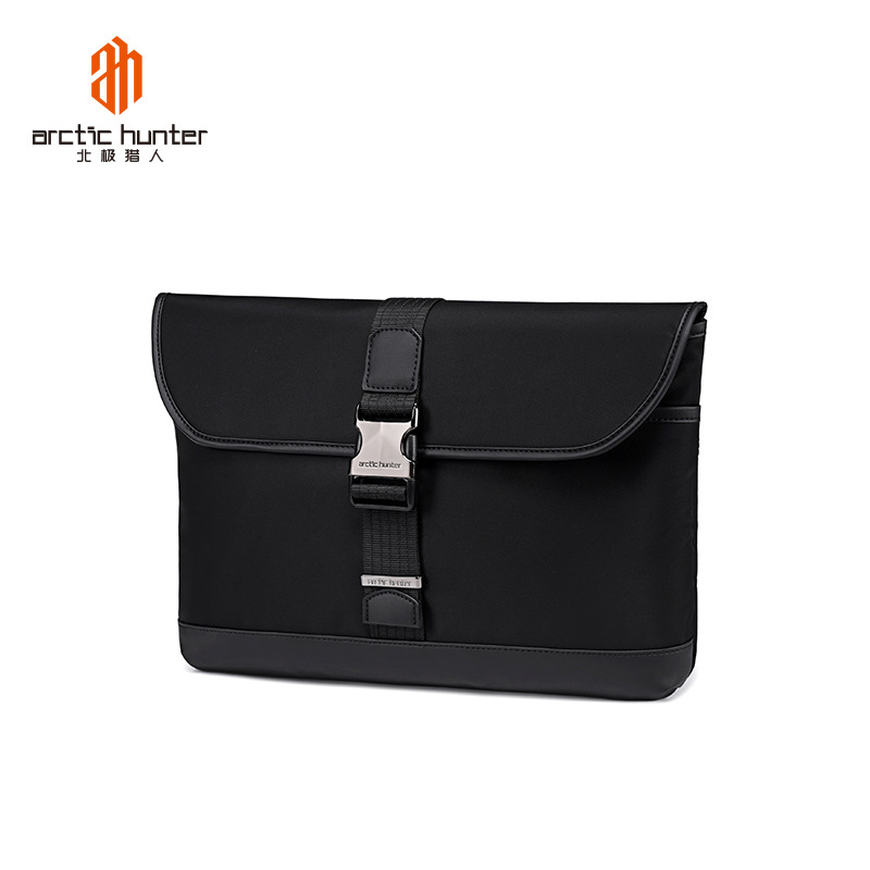 Nylon Ready-Made Computer Bag European Business Briefcase Men's Laptop Storage Bag Wear-Resistant Water-Repellent Commuter Bag