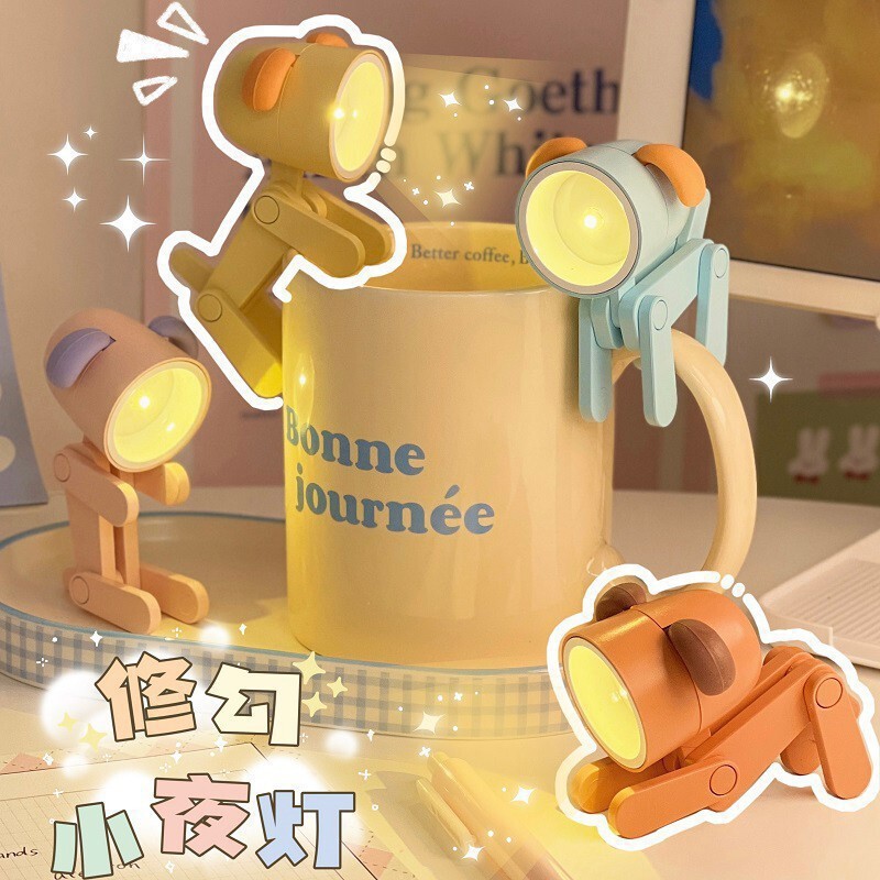 新款创意搞怪小鸡迷你小夜灯学生桌面氛围灯摆件夜晚学习台灯批发|undefined