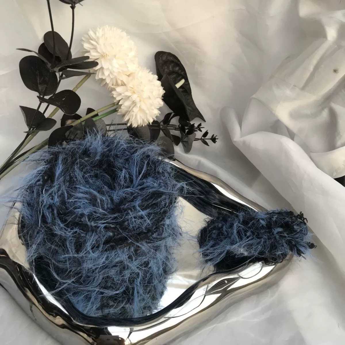 дальняя гора | Сделай сам новые вязаные вручную длинноворсные шарики из смесовой шерсти для вязания волос в виде морского конька, оптом для интернет-знаменитостей.