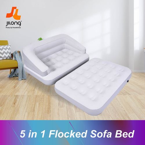 JILONG inflatable sofa bed double thickened sofa multi-functional outdoor portable folding inflatable sofa bed