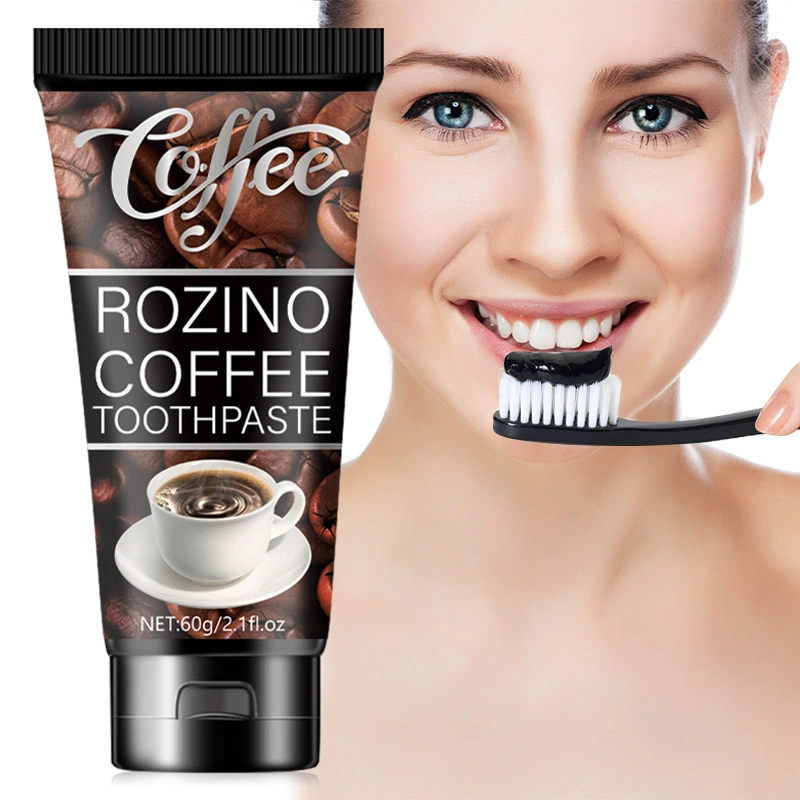Трансграничный спот ROZINO кофе зубная паста Уход за полостью рта Глубокая очистка и длительное удержание аромата десневая зубная паста
