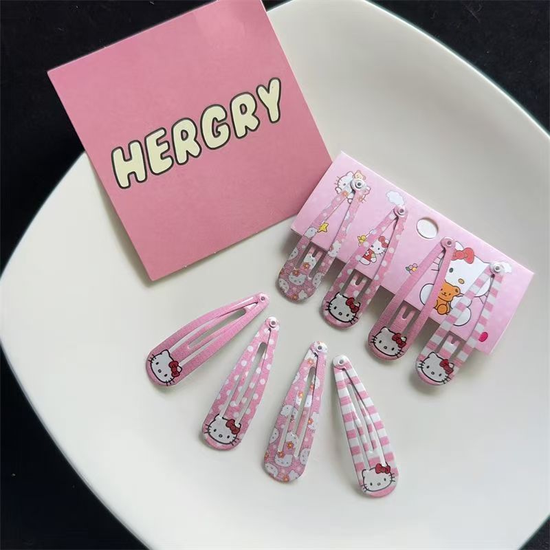 Cute Kt Cat Bb Clip for the Back-To-School Season, Japanese Sweet Girl Heart Student Bangs Clip, Versatile Student Cartoon Hair Accessory