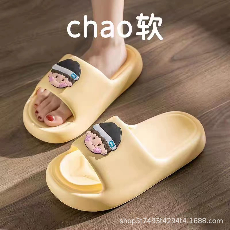Летние модные нескользящие тапочки, мягкая подошва, для любимых
