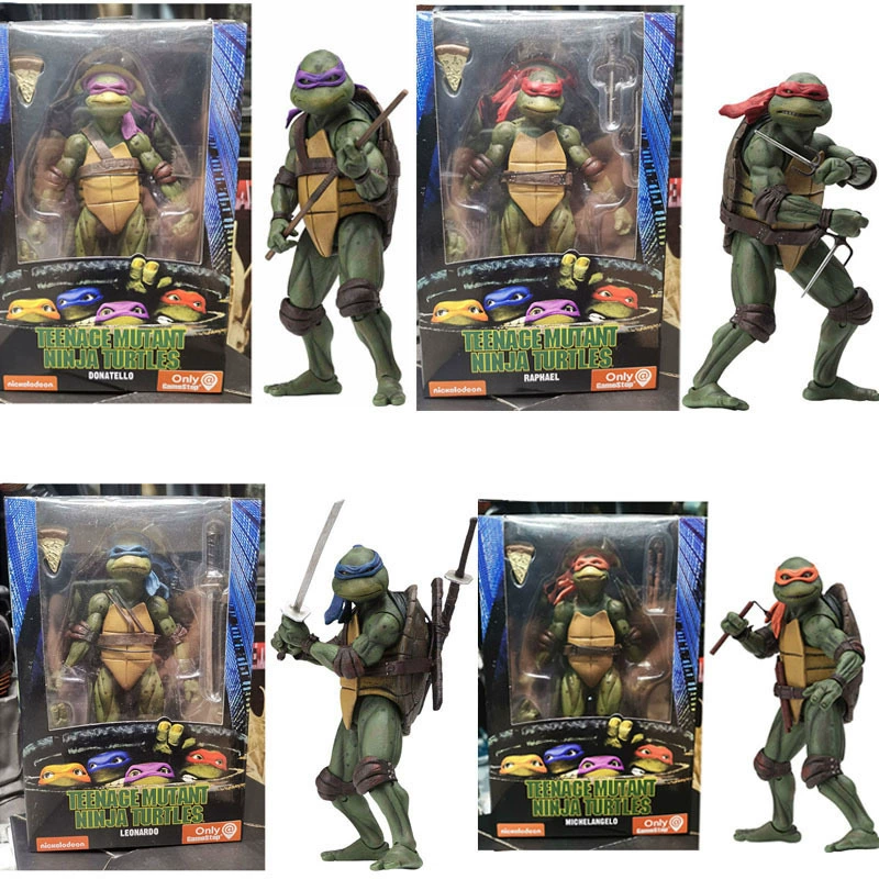 Коллекционная подвижная фигурка NECA «Черепашки‑ниндзя» версия из фильма, 7‑дюймовая модель