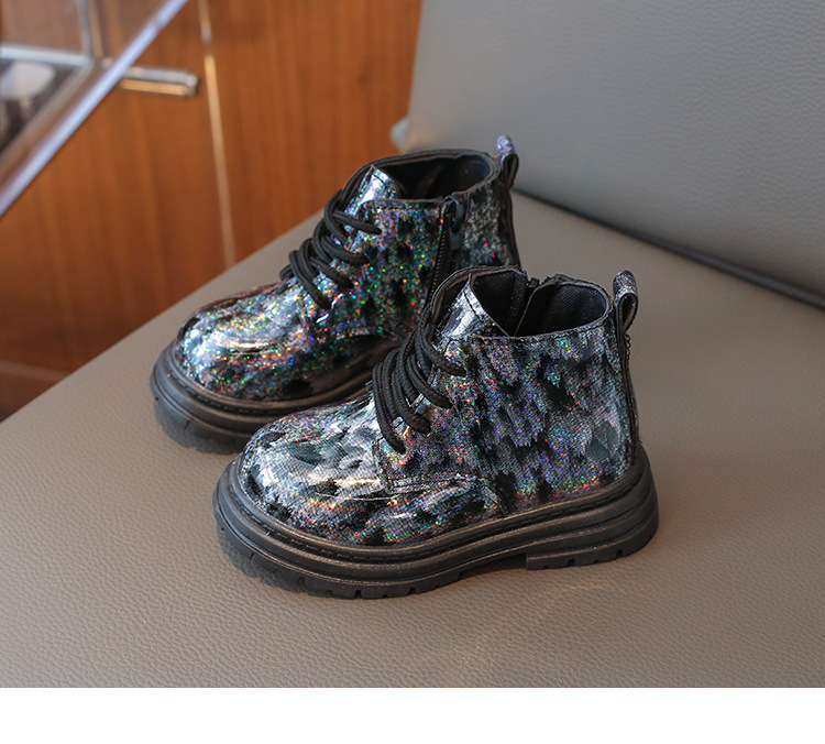 Kinder Martin Boots Aus Lackleder Schwarz Für Jungen Und Mädchen_voghion.com