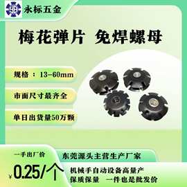 M6*17.6梅花弹片  太阳花螺母   钢片   星星螺母 滑板车车头管塞