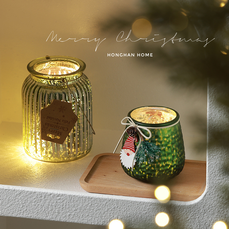 Decoración de Navidad candelabro decoración de escritorio Año Nuevo cálido ins parabrisas brillante decoración de ventanas de Navidad