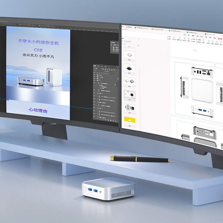 Spot N150 mini host de alto rendimiento oficina comercial entretenimiento audio y video de bajo consumo computadora pequeña de escritorio minipc