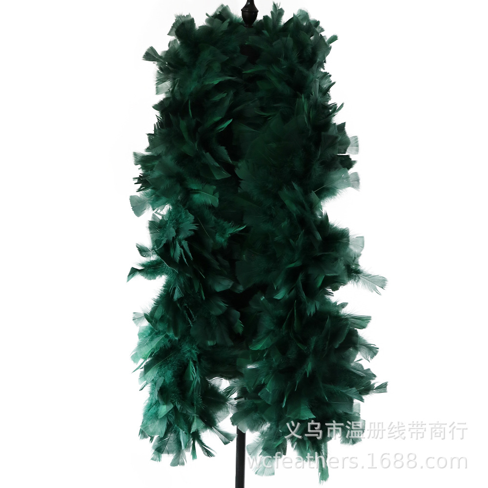 温册平板毛条羽毛拍摄道具T台走秀装饰羽毛条节日装扮服装辅料详情图8