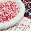 Red strawberry mixed with soft clay slices