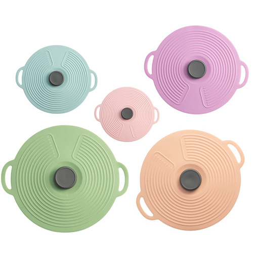 Silicone Pot Lid Refrigerator Preservation Cover Household Kitchen Utensils Silicone Cover Dust Pan Cover Bowl Cover Tableware Lid