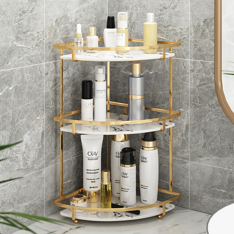 Toilet Storage Rack Bathroom Cosmetics Desktop Washing Table Rack Triangle Toilet Storage Rack Corner Rack