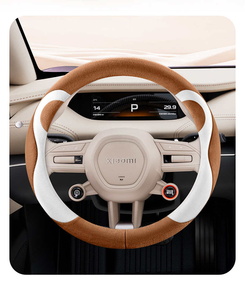 Universal steering wheel cover for all seasons, wear-resistant, non-slip, breathable, versatile round steering wheel cover