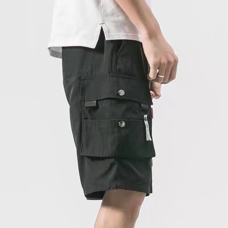 Beach Shorts Men's Summer Loose Large Pants Japanese Fashion Brand Camouflage Multi-Bag Casual Men's Overalls
