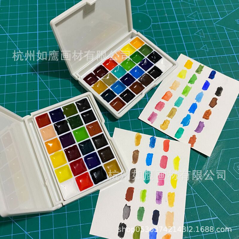 Japanese Manicure Solid Pigment Imported Watercolor Pigment Nail Painting Blooming Popular Color Joker 24 Colors