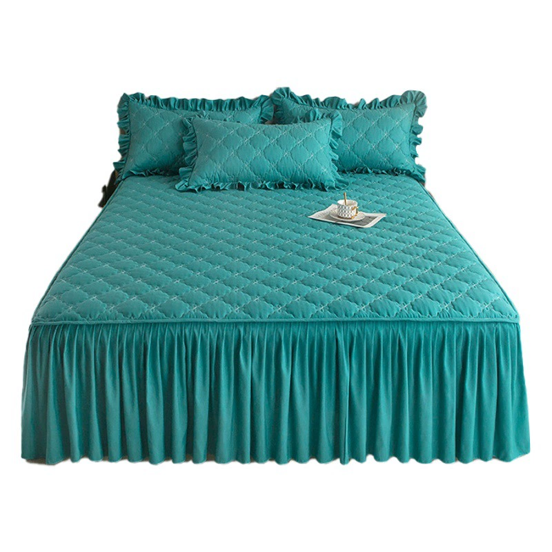 2024 новый стиль кожи шлифовальные хлопчатобумажные юбки прямая кровать юбка корейская версия Simmons защитные чехлы оптовая продажа