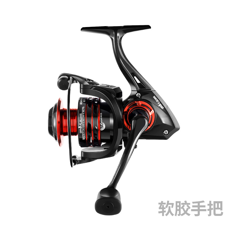 Rueda de pesca de metal rueda giratoria carrete de pesca mar rueda de varilla ancla rueda de pesca de largo alcance rueda de pesca engranaje de pesca al por mayor