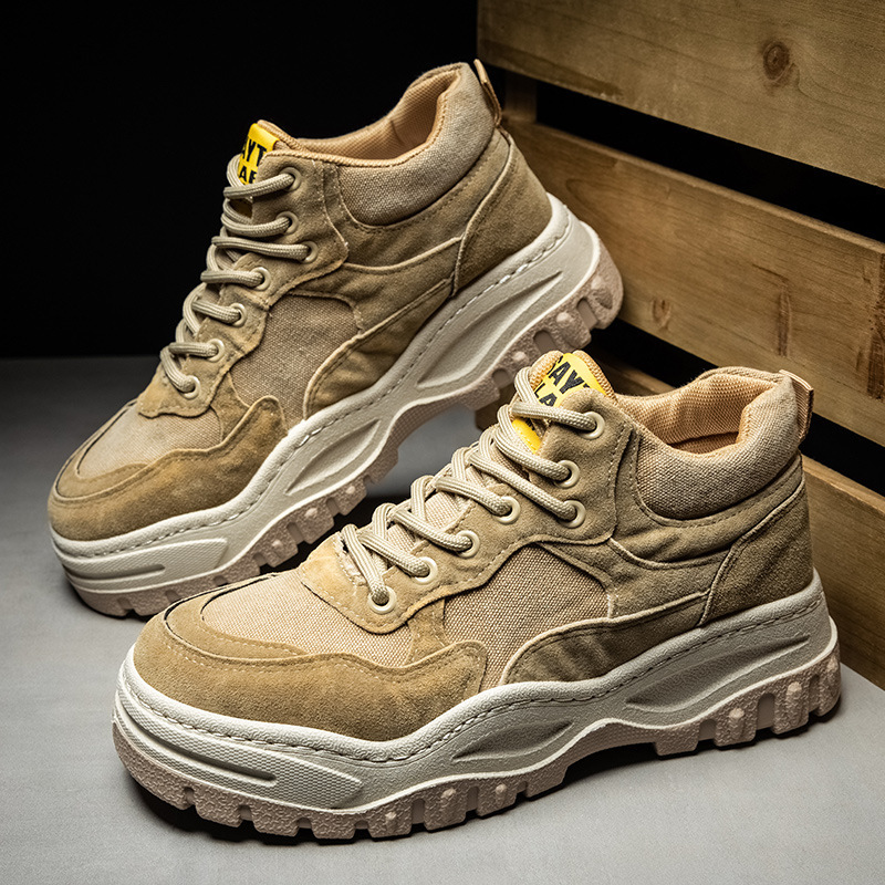 Labor protection shoes men's summer light all-match kitchen work short boots work not tired feet work low-top wear-resistant martin boots