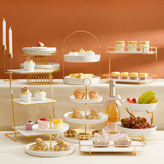 Dessert table display stand, decorative wedding cake trays, afternoon tea snacks, cold buffet tea breaks, setup birthday decorations