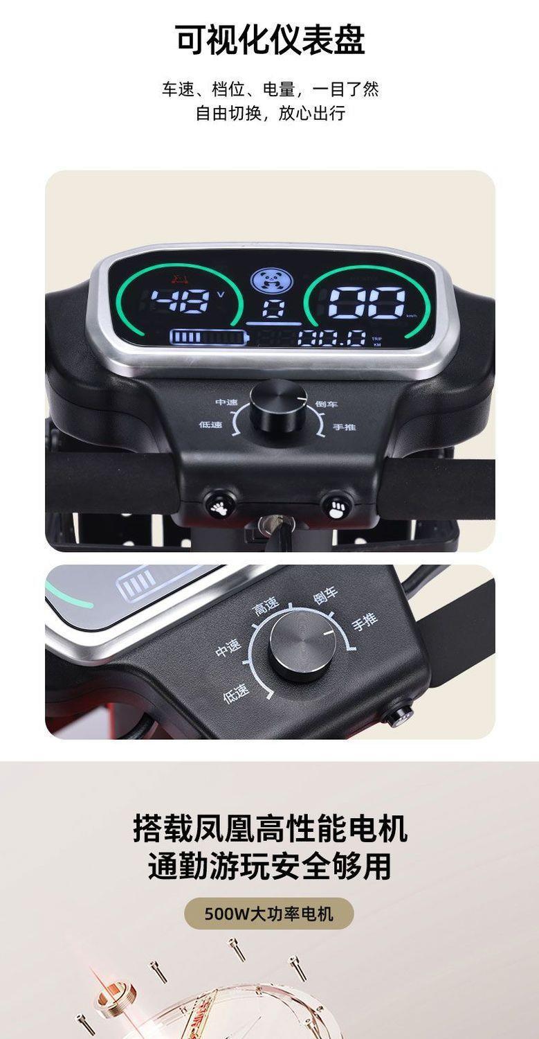 New High-End Electric Four-Wheeler for the Elderly, Foldable Electric Vehicle for the Disabled, Suitable for Home Use