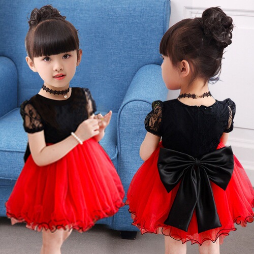 Summer dress, summer baby girl Korean style skirt, children's lace princess dress, child tutu skirt